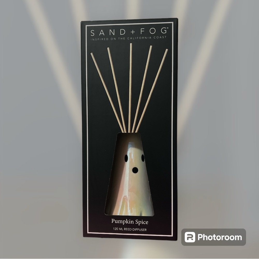 Sand + Fog Ceramic  Ghost Reed Diffuser New 120ml  Pumpkin Spice